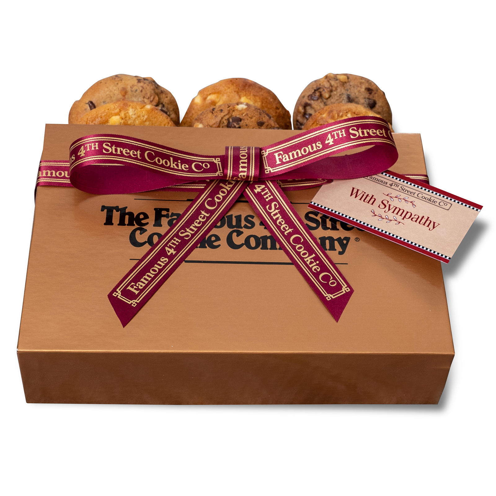 With Sympathy Gold Gift Boxes